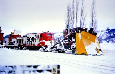 Soo snowplow at East Houghton MI